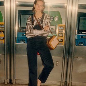 Madewell Straight-Leg Overalls in Lunar Wash